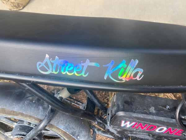 Street Killa Sticker - Chrome Rainbow