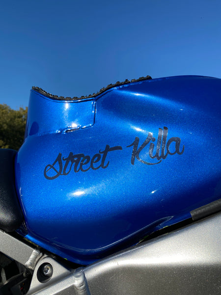 Street Killa Sticker - Chrome Black